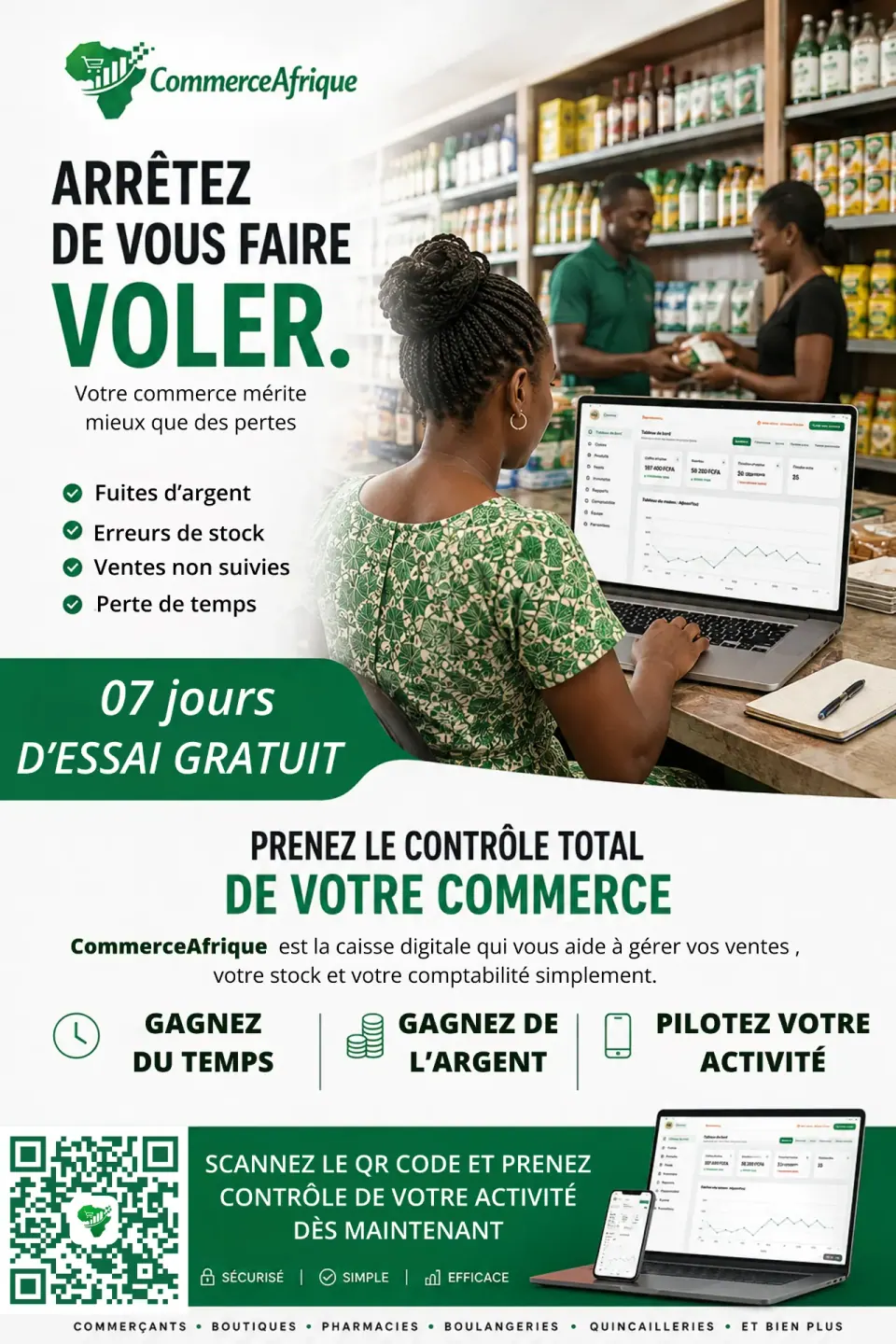 CommerceAfrique · Arrêtez de vous faire voler
