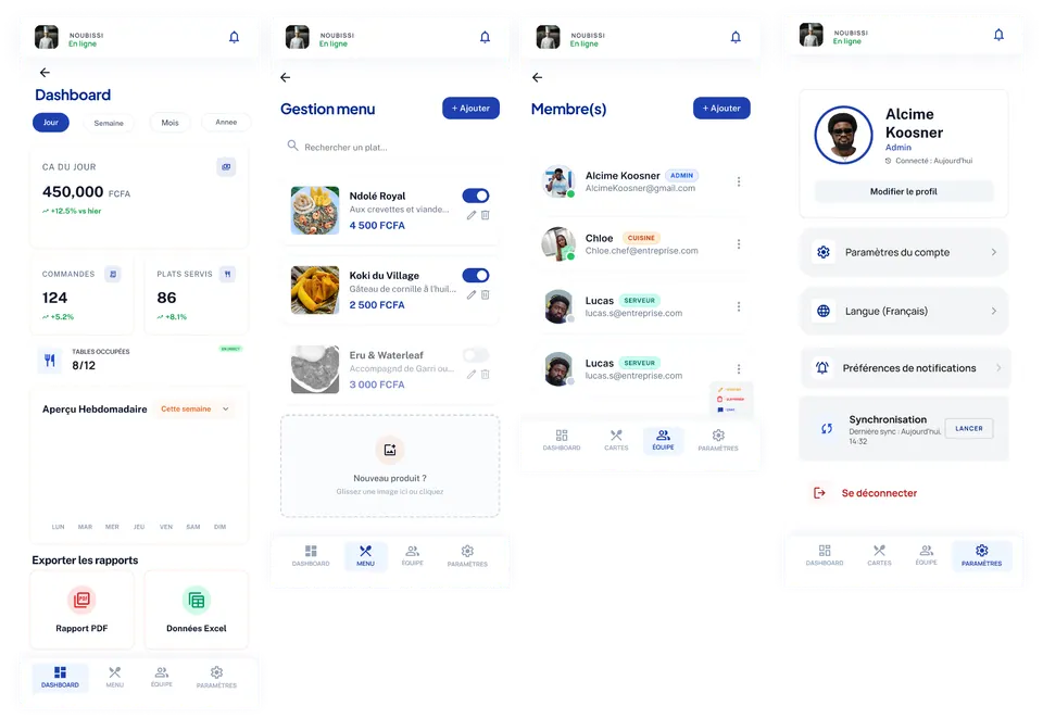 ScanChop · Interface Admin